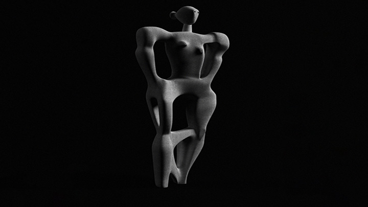 渲染模型_雕像034