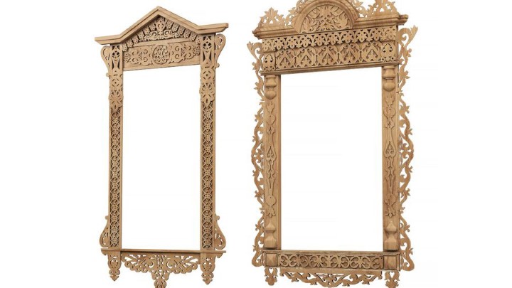 渲染模型_雕花框架001