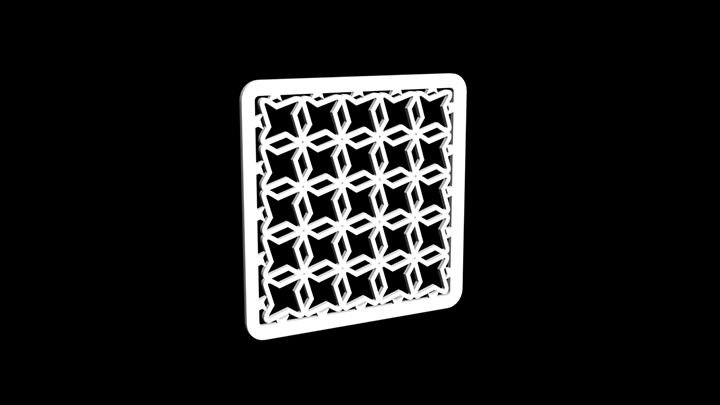 渲染模型_雕花隔断037