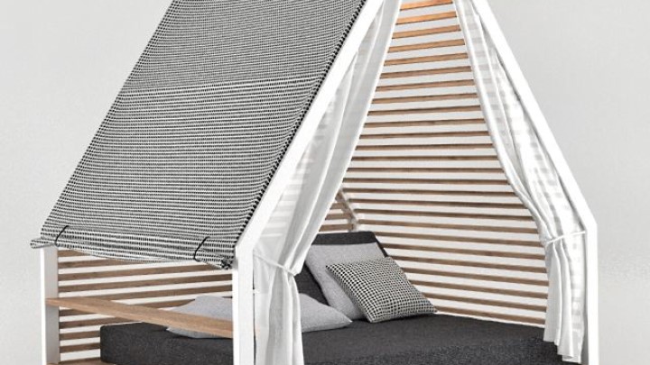 渲染模型_露营床001