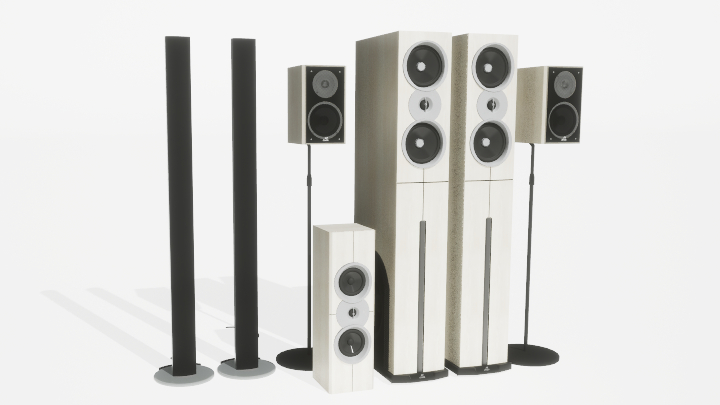 渲染模型_音响156