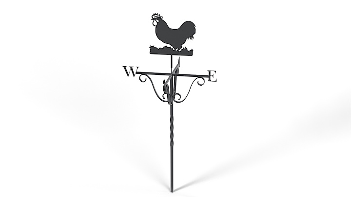 渲染模型_风向标002