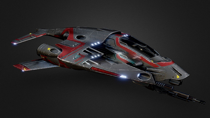 渲染模型_飞船008