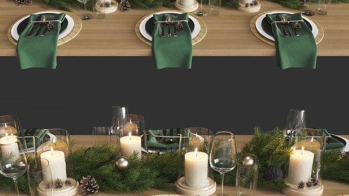 渲染模型_餐具套装009