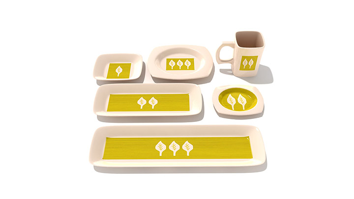 渲染模型_餐具杯盘008