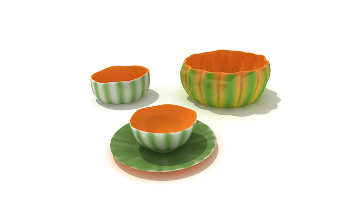 渲染模型_餐具杯盘014