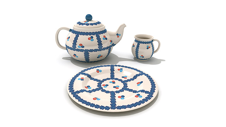 渲染模型_餐具杯盘020