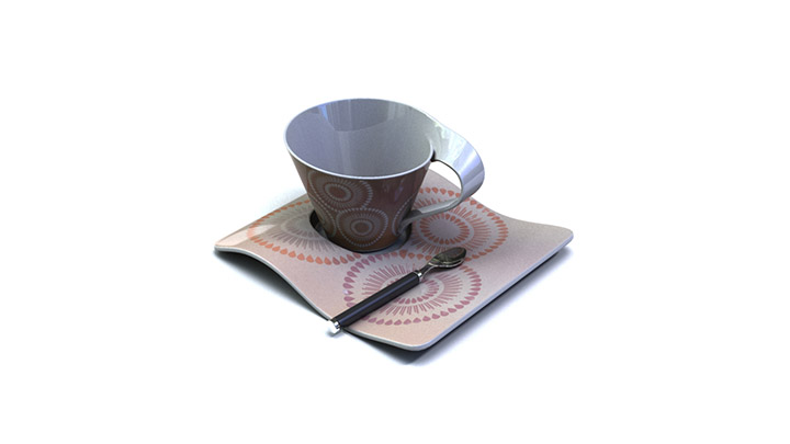 渲染模型_餐具杯盘067