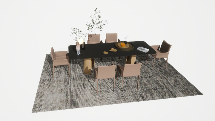 渲染模型_餐桌126