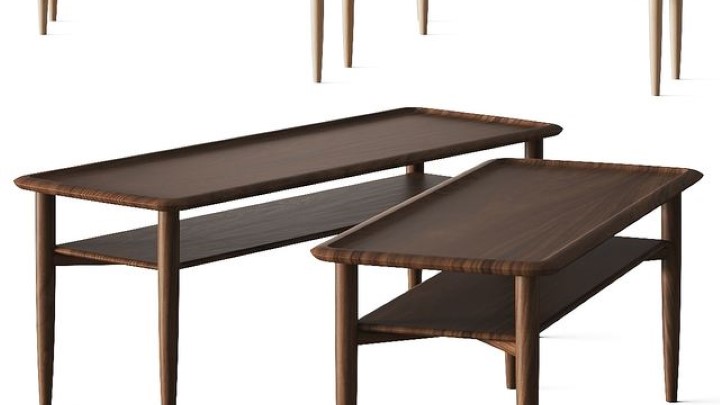 渲染模型_餐桌茶几008