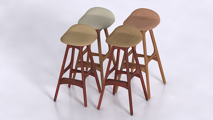 渲染模型_高吧椅014