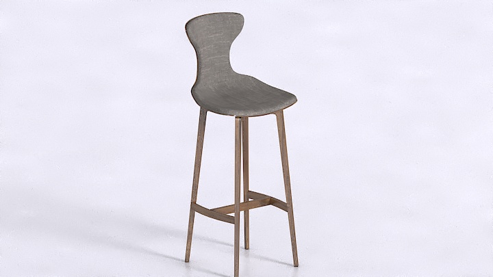 渲染模型_高吧椅024