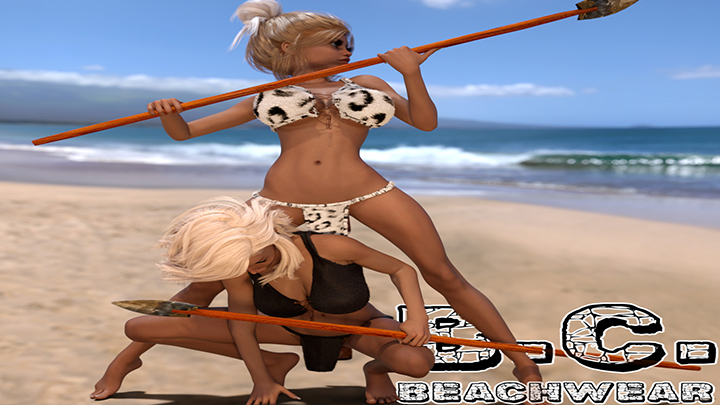 Daz3DPoser_沙滩女战士001