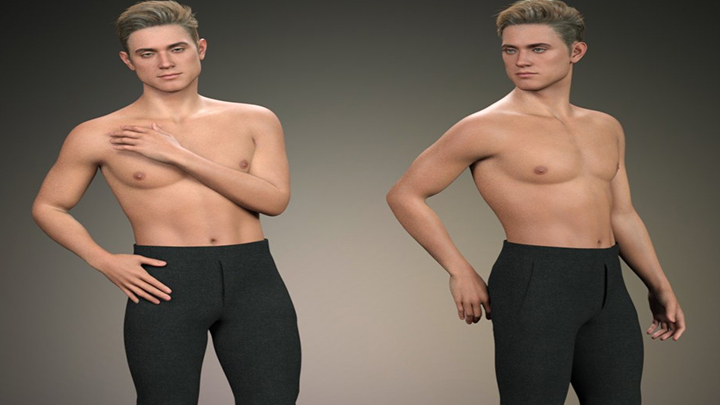 Daz3DPoser_男性人物046
