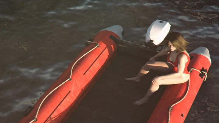 Daz3DPoser_皮艇美女001