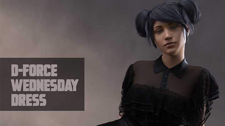 Daz3DPoser_连衣裙女性002