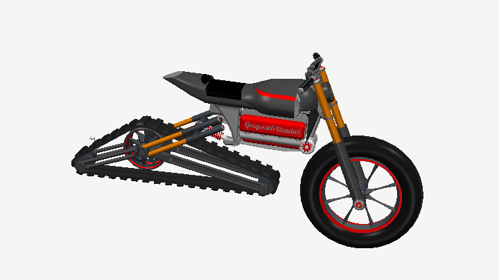 STEP_履带车履带机器人021