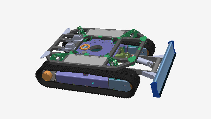 STEP_履带车履带机器人035