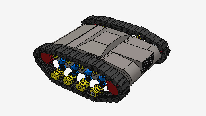 STEP_履带车履带机器人043