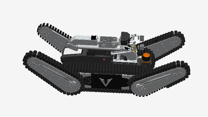 STEP_履带车履带机器人045