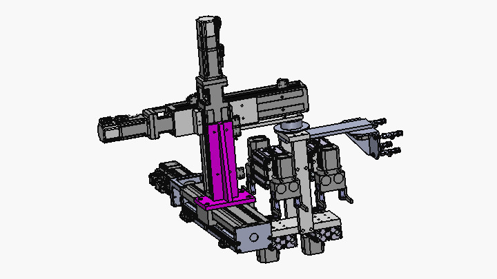 SW_三轴模组坐标机械手001