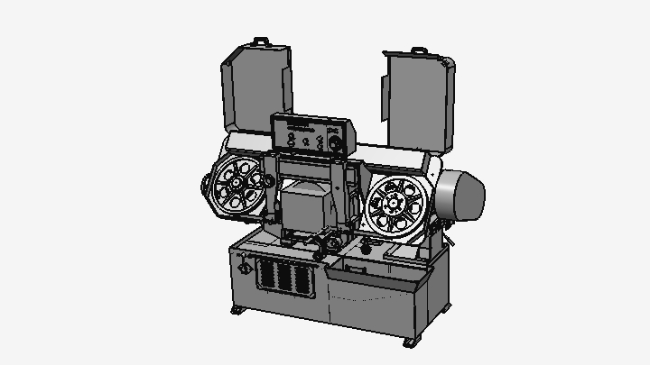 SW_剪刀式带锯床设备001