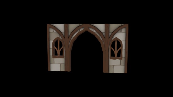 UE项目资源_模型资源_卡通_墙094