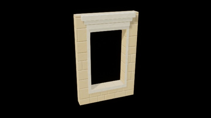 UE项目资源_模型资源_卡通_墙体028