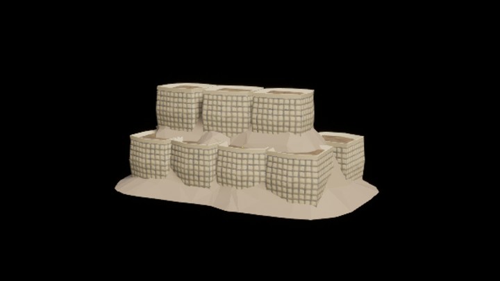 UE项目资源_模型资源_卡通_屏障底座组001