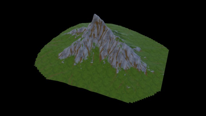 UE项目资源_模型资源_卡通_山016