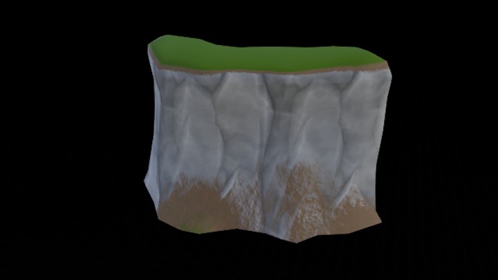 UE项目资源_模型资源_卡通_山崖003