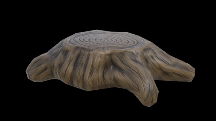 UE项目资源_模型资源_卡通_木头墩子001