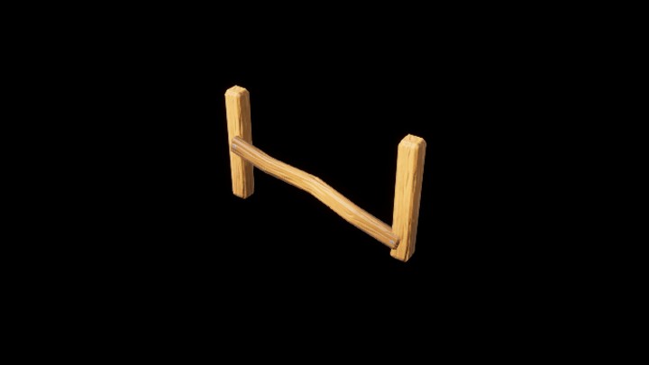 UE项目资源_模型资源_卡通_木栅栏001