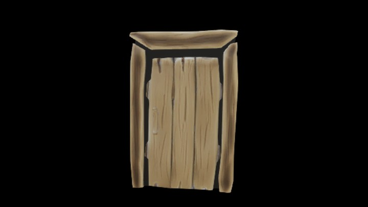 UE项目资源_模型资源_卡通_木栏门001