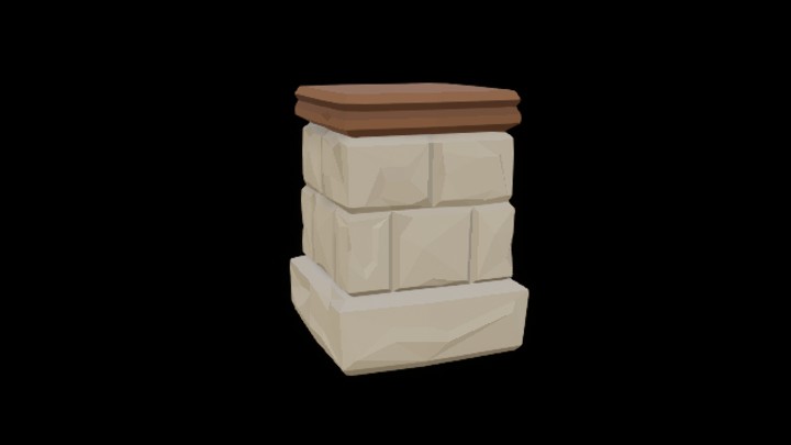 UE项目资源_模型资源_卡通_柱子067