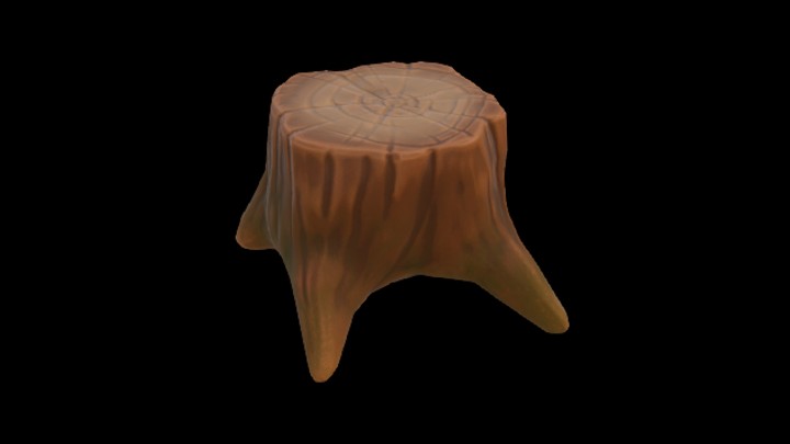 UE项目资源_模型资源_卡通_树桩003