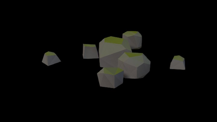 UE项目资源_模型资源_卡通_石块025