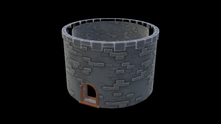 UE项目资源_模型资源_卡通_石塔002