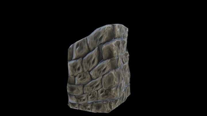 UE项目资源_模型资源_卡通_石墙008