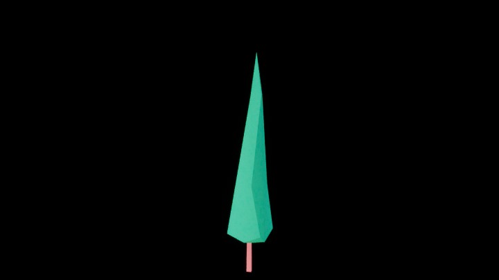 UE项目资源_模型资源_卡通_绿树003