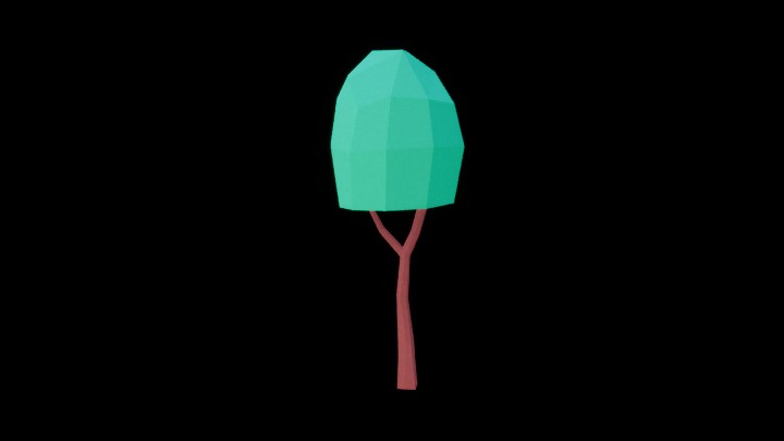 UE项目资源_模型资源_卡通_绿树012