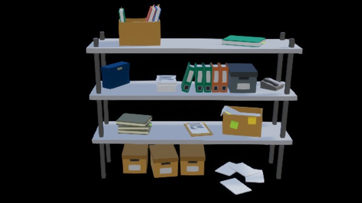 UE项目资源_模型资源_卡通_货架020