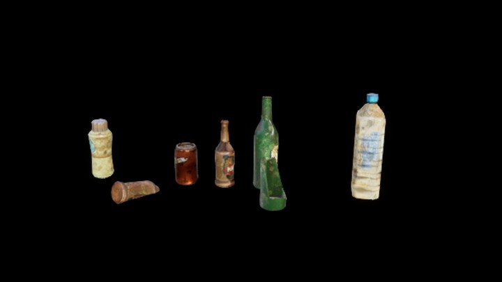 UE项目资源_模型资源_废弃瓶子003