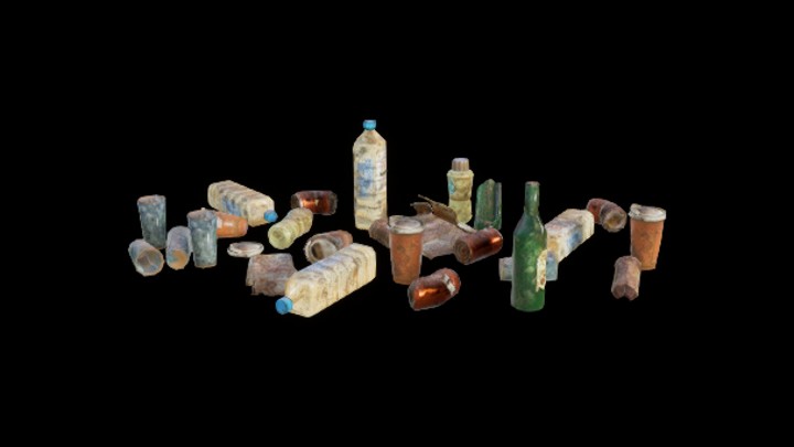 UE项目资源_模型资源_废弃瓶子005