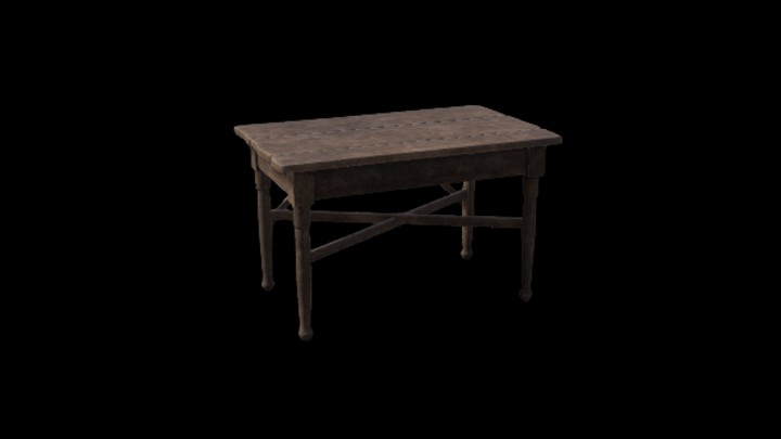 UE项目资源_模型资源_木桌027