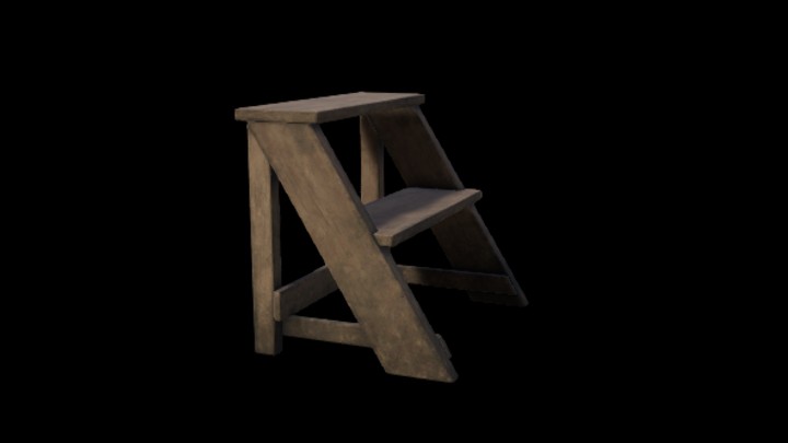 UE项目资源_模型资源_木梯021