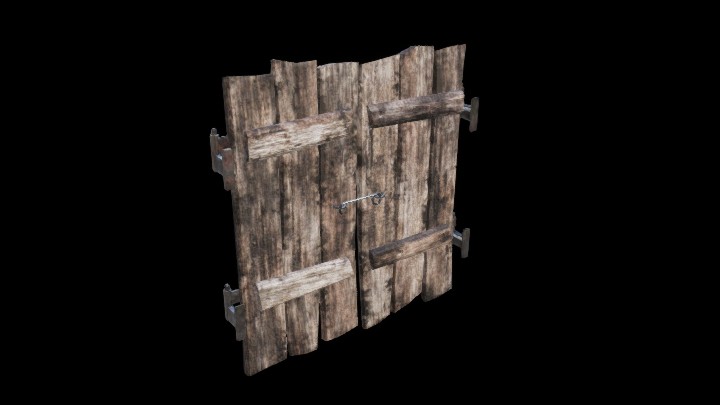 UE项目资源_模型资源_木窗026