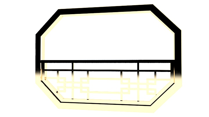 渲染模型_中式窗花048