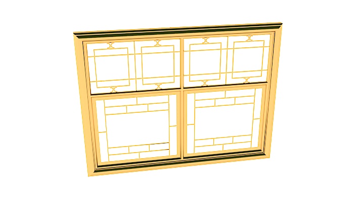 渲染模型_中式窗花053