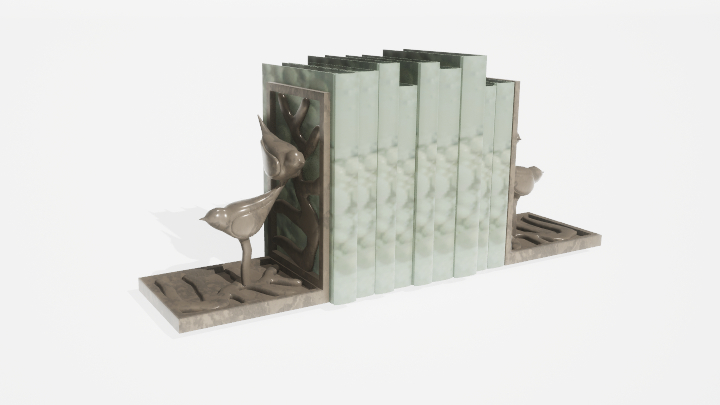 渲染模型_书架130